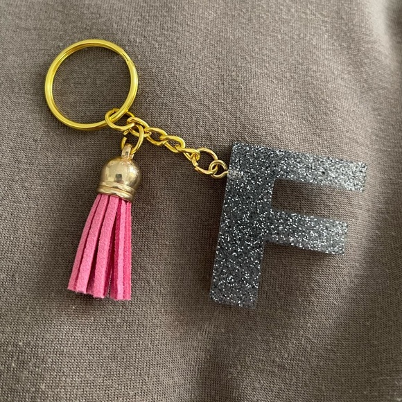 Hand Crafted Accessories - Handmade Letter "F" Keychain